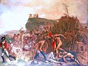 Johann Zoffany Death of Captain Cook Spain oil painting artist